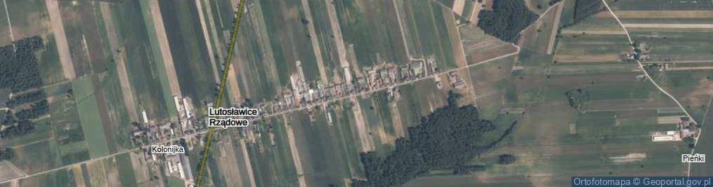 Zdjęcie satelitarne Lutosławice Rządowe ul.